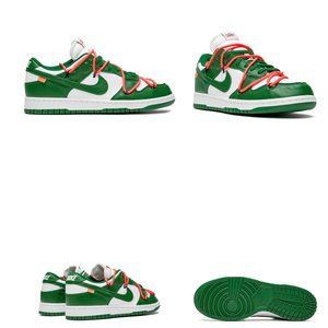 Nike X Off-White Dunk Low "Pine Green" Size 10